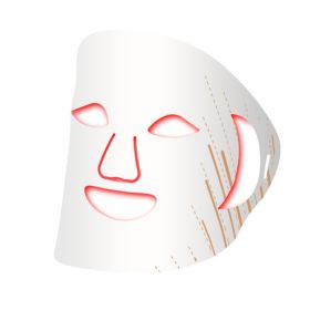 Silicone Mask Beauty Instrument Led Beauty Mask Photon Skin Rejuvenation (Option: WHITE)